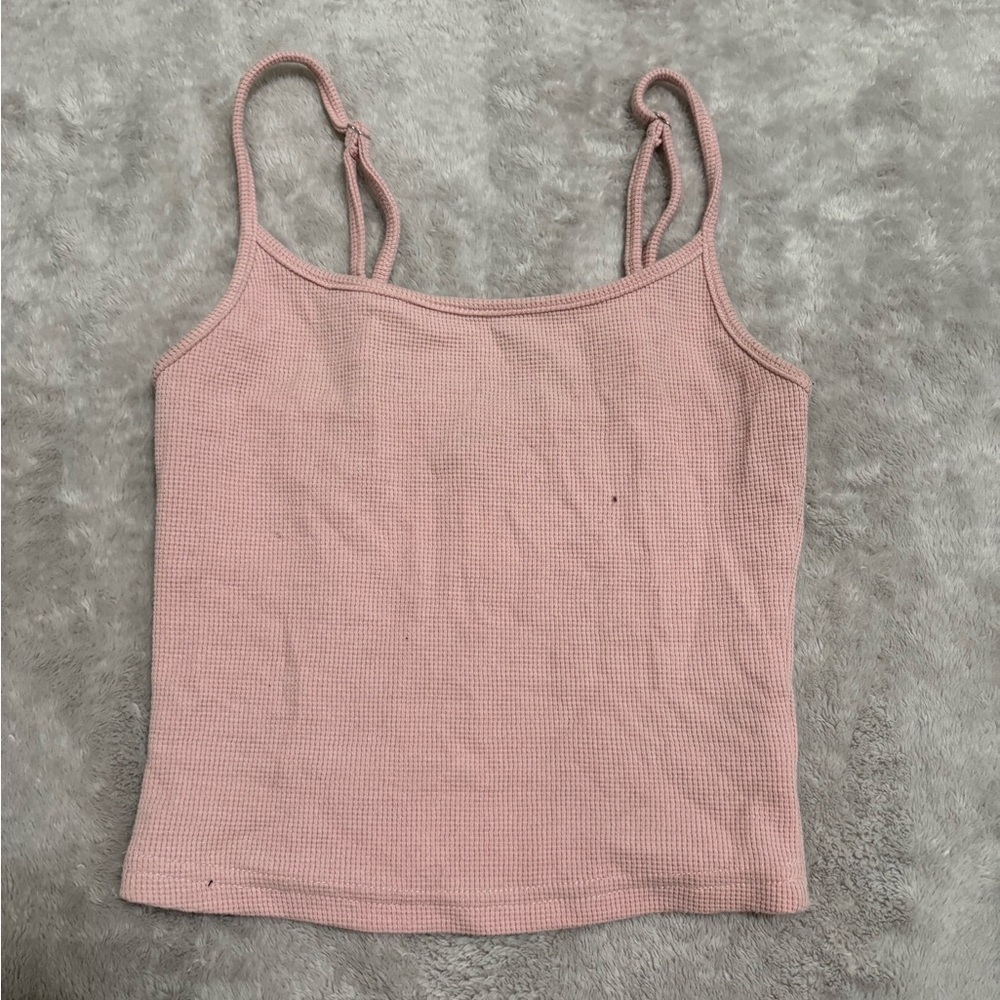 Pink Ribbed Women's Top